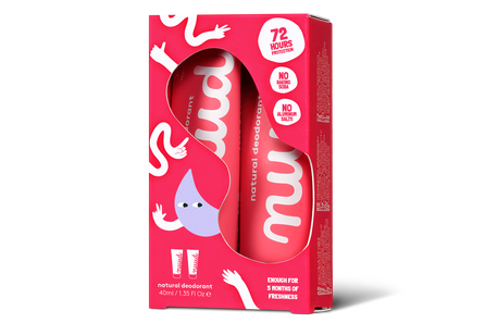 NUUD 2x20ml Smarter Pack Red New Krēmveida dezodorants, 1 gab.