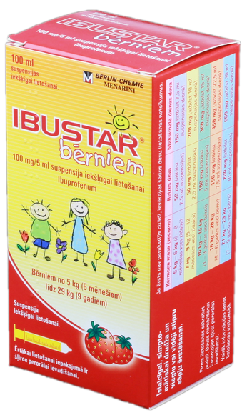 IBUSTAR IBUSTAR 100 mg/5 ml suspension, 100 ml