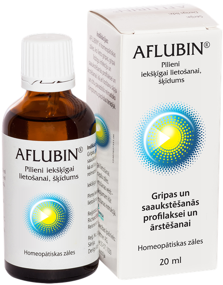 AFLUBIN pilieni, 20 ml