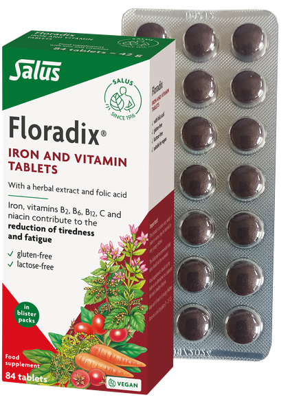 FLORADIX  Iron and Vitamin pills, 84 pcs.