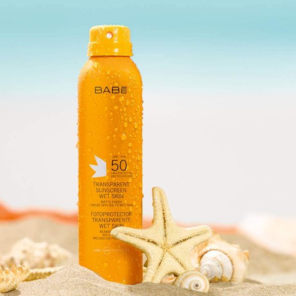 BABE Transparent Sunscreen Wet Skin SPF 50 saules aizsarglīdzeklis, 200 ml