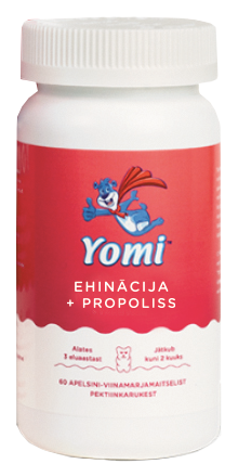YOMI Echinacea and Propolis jelly bears, 60 pcs.