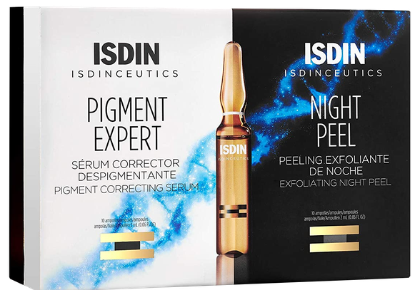 ISDIN Isdinceutics Pigment Expert & Night Peel ampulas, 20 gab.