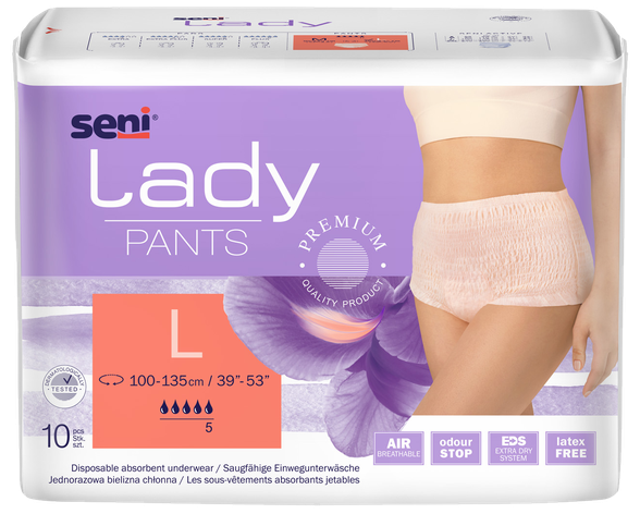 SENI Lady Pants L nappy pants, 10 pcs.