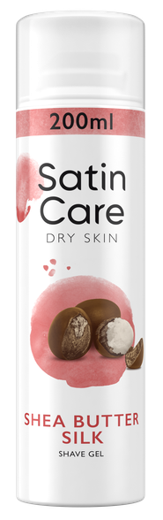 GILLETTE Satin Care Dry Skin Shea Butter Silk shaving gel, 200 ml