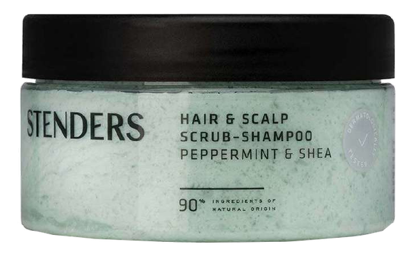 STENDERS Peppermint & Shea Hair & scalp scrub shampoo, 300 g