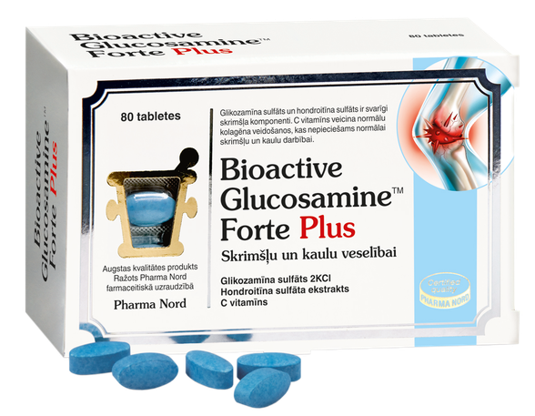 BIOACTIVE Glucosamine Forte Plus pills, 80 pcs.