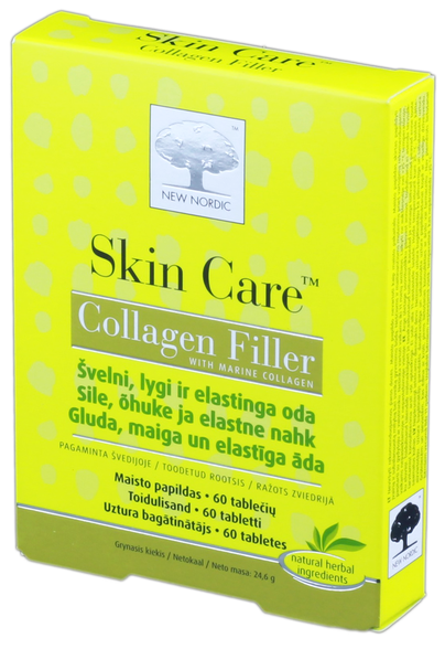NEW NORDIC Skin Care Collagen Filler kolagēns, 60 gab.