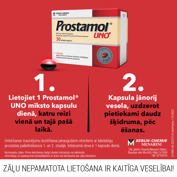 PROSTAMOL   Uno 320 mg softgel capsules, 30 pcs.