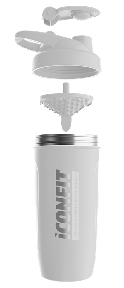 ICONFIT Reforce Stainless Steel 900ml White шейкер, 1 шт.