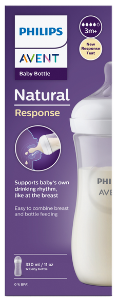 PHILIPS Avent Natural Response 330 ml, 3m+ bottles, 1 pcs.