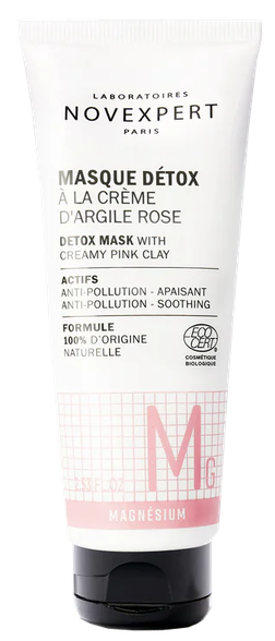 NOVEXPERT  Magnesium Detox with Creamy Pink Clay facial mask, 75 ml