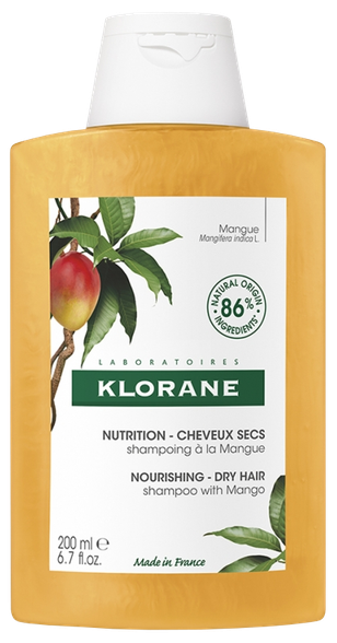 KLORANE Nourishing with Mango šampūns, 200 ml