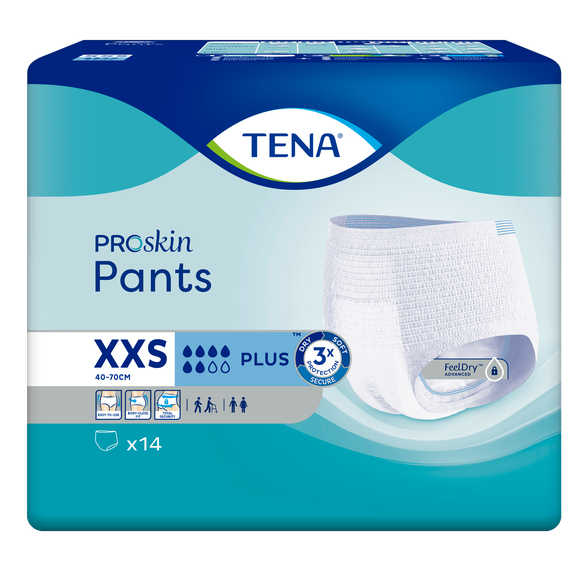 TENA Pants Plus XXS nappy pants, 14 pcs.