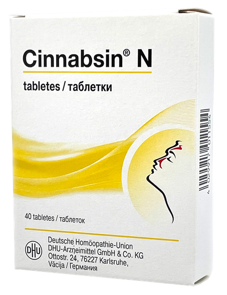 CINNABSIN N tabletes, 40 gab.