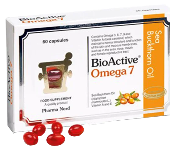 PHARMA NORD Bioactive Omega7 Sea Buckthorn Oil capsules, 60 pcs.