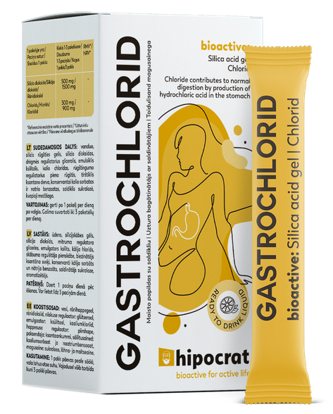 BIOFARMACIJA Hipocrat Gastrochlorid gels 15 ml paciņas, 10 gab.