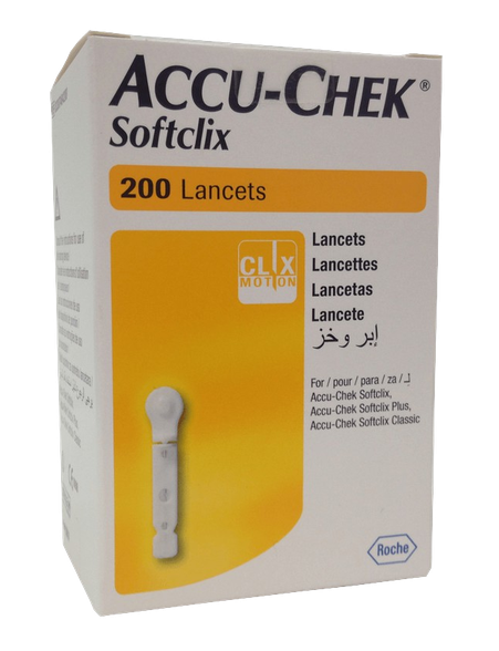 ACCU-CHECK Softclix lancetes, 200 gab.