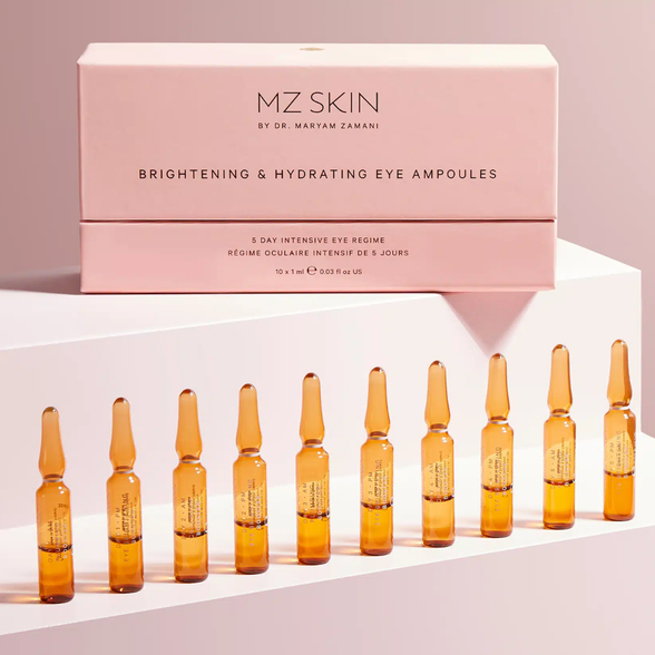 MZ SKIN Brightening & Hydrating Eye 1ml ampoules, 10 pcs.