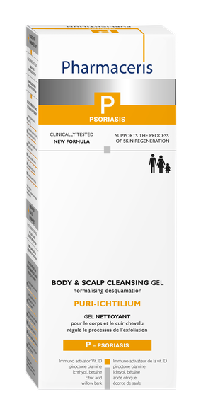 PHARMACERIS P Psoriasis Puri-Ichtilium for Body and Scalp очищающий гель, 250 мл
