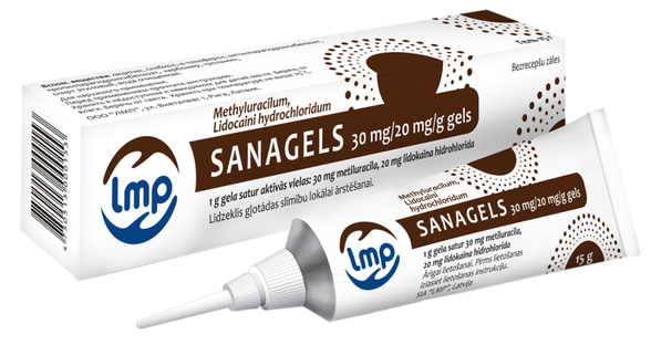 SANAGELS 30 mg/20 mg gel, 15 g
