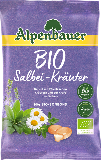 ALPENBAUER BIO Salbei-Krauter candies, 90 pcs.