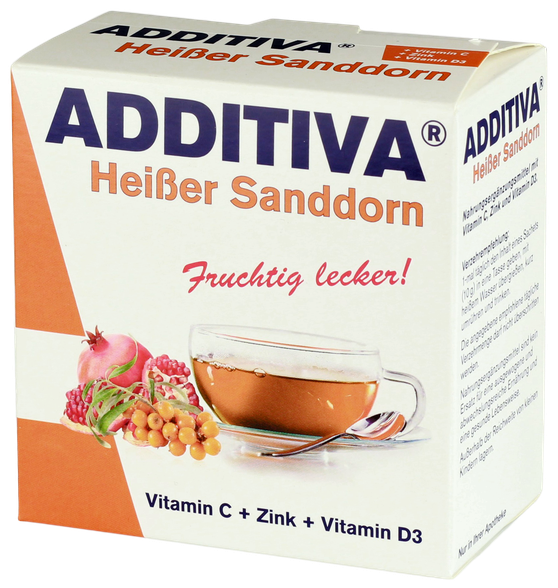 ADDITIVA Облепиха Витамин С + Цинк + Витамин D3 горячий напиток, 10 шт.