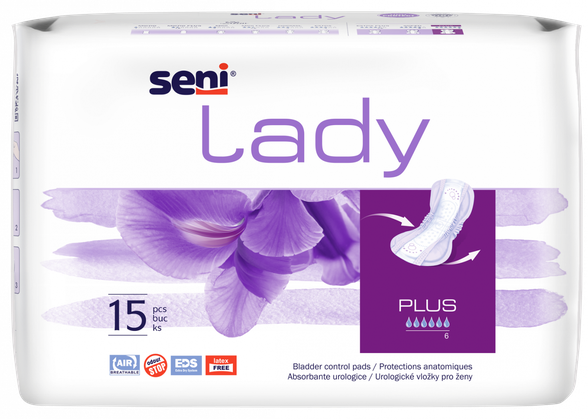SENI Lady Plus urological pads, 15 pcs.