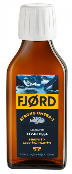 FJORD STRONG Omega-3 рыбий жир, 100 мл