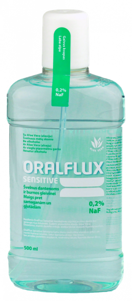 ORALFLUX Sensitive mutes skalojamais līdzeklis, 500 ml