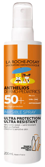 LA ROCHE-POSAY Anthelios DP Invisible Spray SPF 50+ saules aizsarglīdzeklis, 200 ml