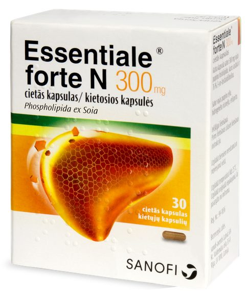 ESSENTIALE FORTE N 300 mg kapsulas, 30 gab.