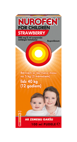 NUROFEN  For Children Strawberry suspensija, 100 ml