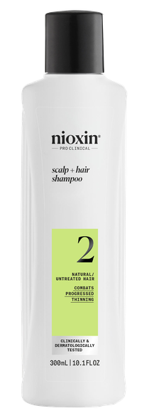 NIOXIN System 2 for Natural Hair with Progressed Thinning šampūns, 300 ml