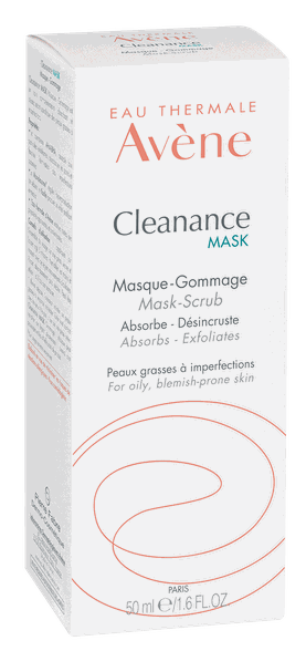 AVENE Cleanance Mask - Scrub sejas maska, 50 ml