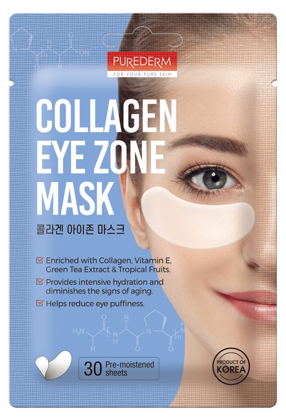 PUREDERM Collagen Eye Zone acu spilventiņi, 30 gab.