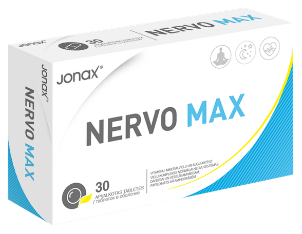 JONAX Nervo Max tabletes, 30 gab.