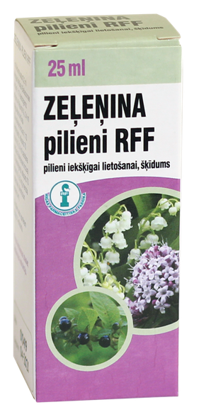 RFF ZEĻEŅINA PILIENI šķīdums, 25 ml