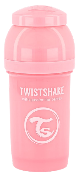TWISTSHAKE Anti-Colic 0+ м. (розовая) бутылочка, 180 мл