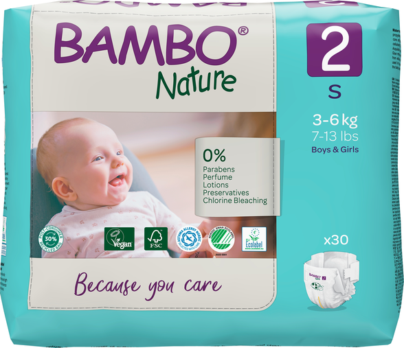 Nature S-2, 3-6 kg, diapers, 30 pcs.