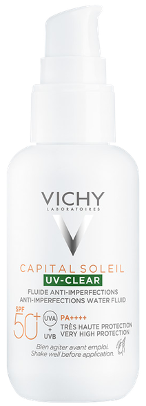 VICHY Capital Soleil UV-Clear SPF 50+ fluīds, 40 ml