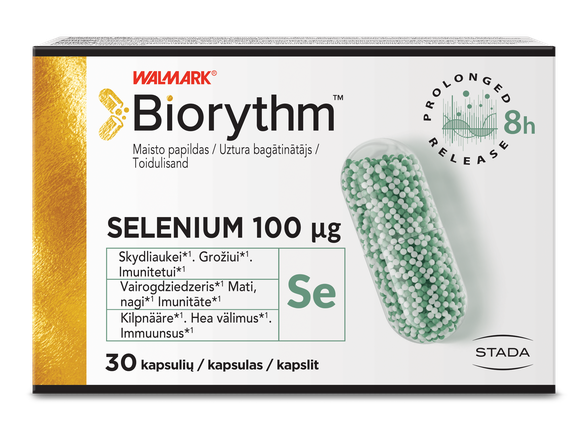 BIORYTHM Selenium kapsulas, 30 gab.