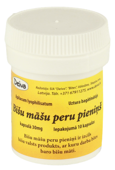 PERUVIAN BEE MILK capsules, 10 pcs.