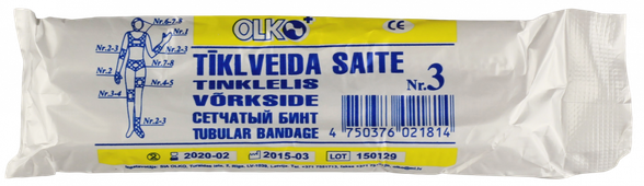 OLKO  nesterila Nr.3 tīklveida saite, 1 gab.