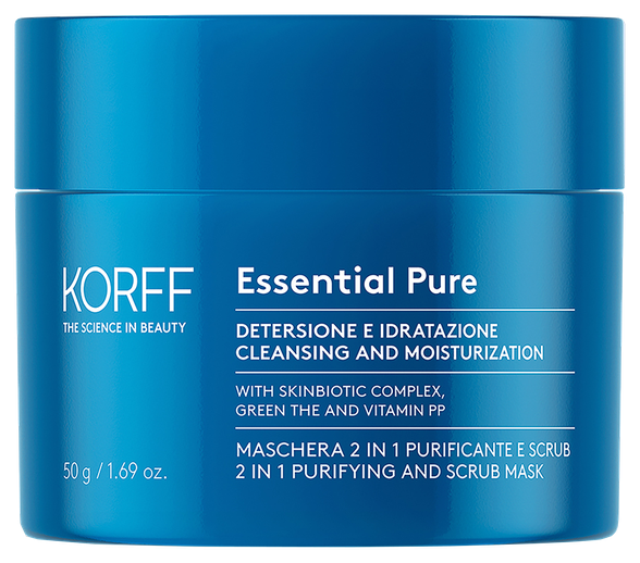 KORFF Essential Pur 2in1 Clenasing scrub facial mask, 50 ml