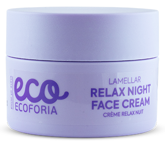 ECOFORIA Lavender Clouds Lamellar Relax Night sejas krēms, 50 ml