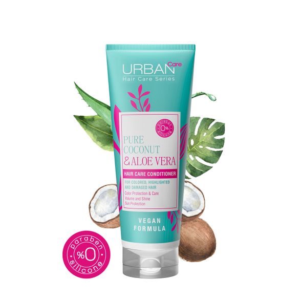 URBAN CARE Pure Coconut & Aloe Vera matu kondicionieris, 250 ml