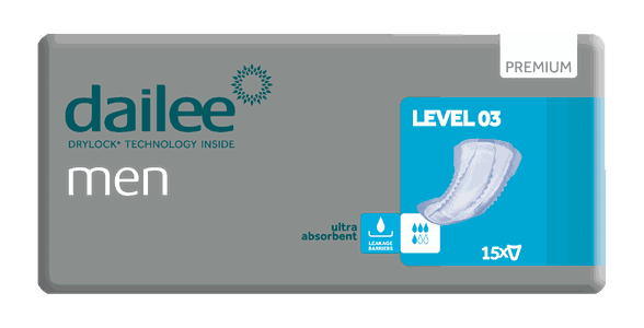 DAILEE Men Premium Level 3 urological pads, 15 pcs.