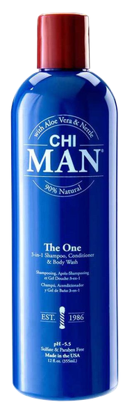 CHI Man The One 3-in-1 dušas želeja, 355 ml