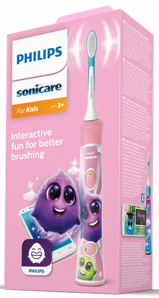 PHILIPS Sonicare KIDS (розовая) HX6352/42 электрическая зубная щетка, 1 шт.